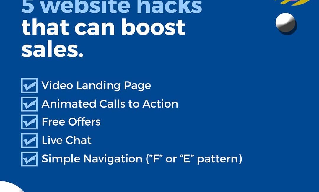 Five Website Hacks That Can Boost Sales